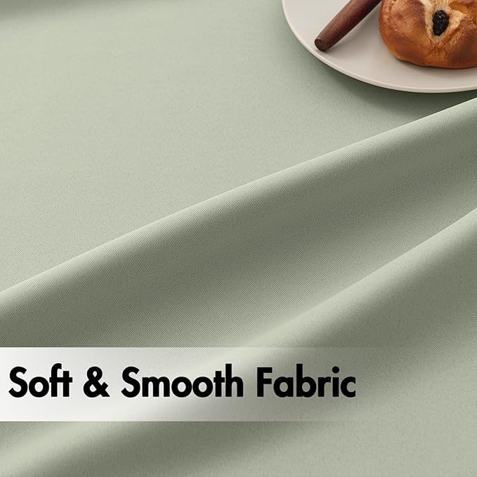 ANRODUO Back Tab Blackout Curtains for Bedroom Living Room, Rod Pocket Pinch Pleated Thermal Insulated Room Darkening Curtains 36 Inches Long 2 Panels, Sage Green, 42 x 36 Inch