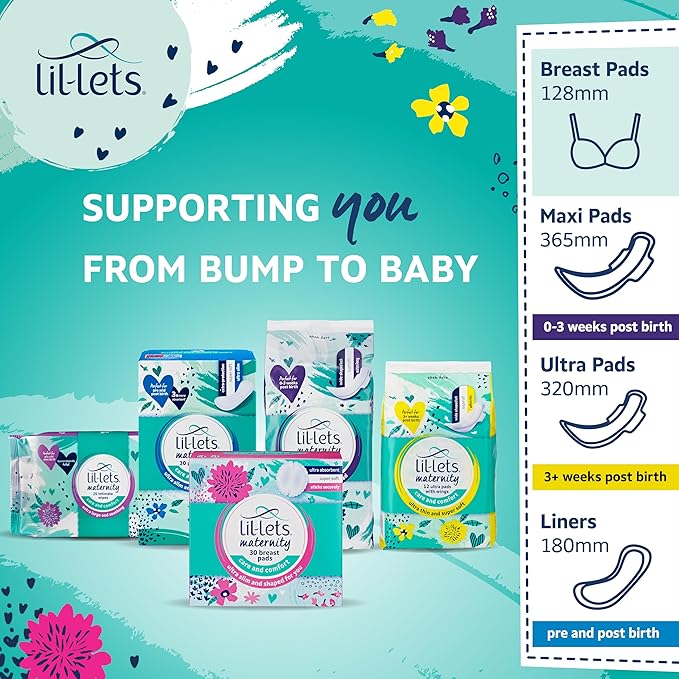 Lil-Lets Nursing Pads – 120 Individually Wrapped, Ultra-Thin, Absorbent & Fragrance-Free – Comfort & Protection for Nursing Moms Postpartum –Maximum Adhesion for Leak & Chafing Nipple Protection
