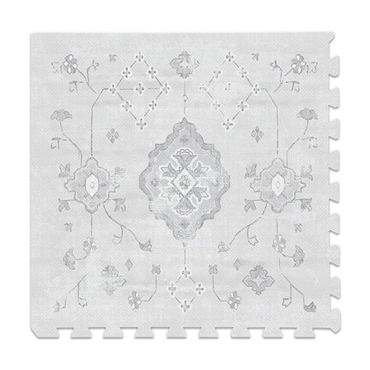 Lillefolk Baby Play Mat for Floor – 4x6ft Vintage Gray | Soft Non Toxic Premium EVA Foam Tiles for Tummy Time, Crawling & Playroom – Waterproof Interlocking Floor Mat for Babies & Toddlers (6 Tiles)