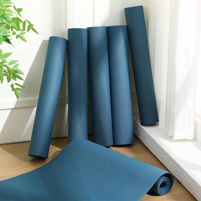 Timgle 6 Pack Yoga Mats Bulk Non Slip Exercise Yoga Mat Thick Anti Slip Tear Resistant Sports Gym for Fitness Stretching Home Workout and Studio