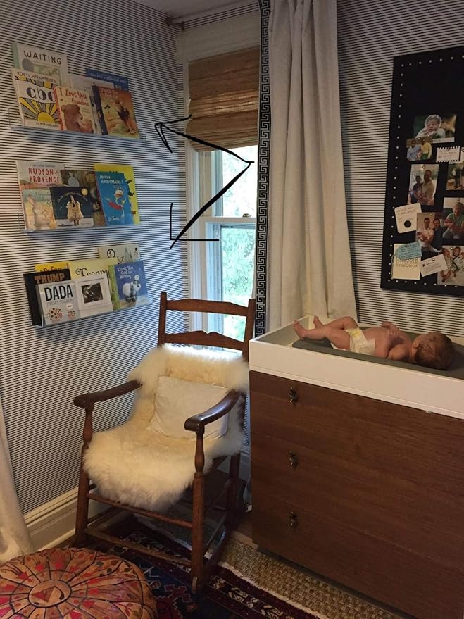 NIUBEE Acrylic Invisible Floating Bookshelf 24 inch,Kids Clear Wall Bookshelves Display Book Shelf,50% Thicker with Screwdriver