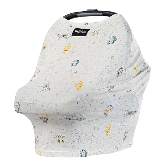 Milk Snob ORIGINAL Star Wars 5-in-1 Cover, Little Galaxy, Added Privacy for Breastfeeding, Baby Car Seat, Carrier, Stroller, High Chair, Shopping Cart, Lounger Canopy - Newborn Essentials, Nursing Top