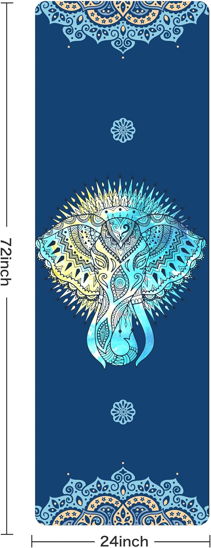 Non Slip Yoga Mat TPE Workout Mat for Men Women, Thick Workout Mat with Carrying Strap, Fitness Mats for Exercise, Yoga, Fitness, Pilates, Floor Workouts (72" x 24" x 6mm)