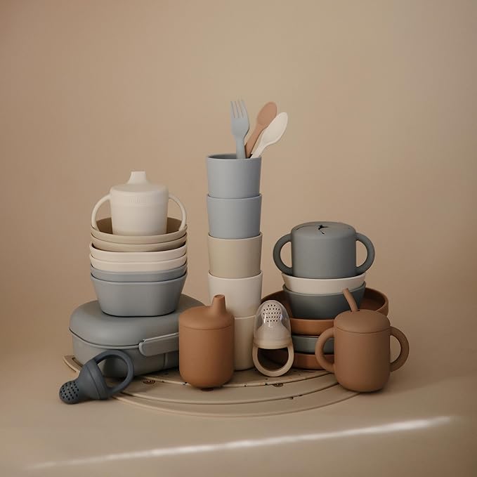 mushie Silicone Baby Fresh Fruit & Food Feeder Pacifier | 6 Months+ (Tradewinds)