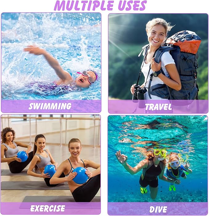 Shappy 2 Pcs Large Travel Laundry Bag Washable Waterproof Wet Dry Large Dirty Clothes Bag Bathing Workout(Mermaid Style)