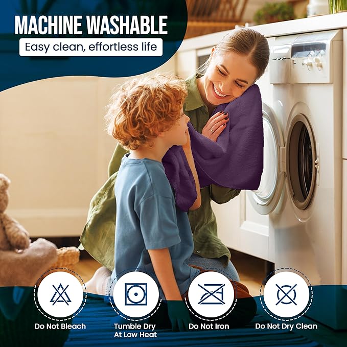 Utopia Bedding Waterproof Mattress Protector Twin Size, Premium Terry Mattress Cover 200 GSM, Breathable, Fitted Style with Stretchable Pockets (Purple)