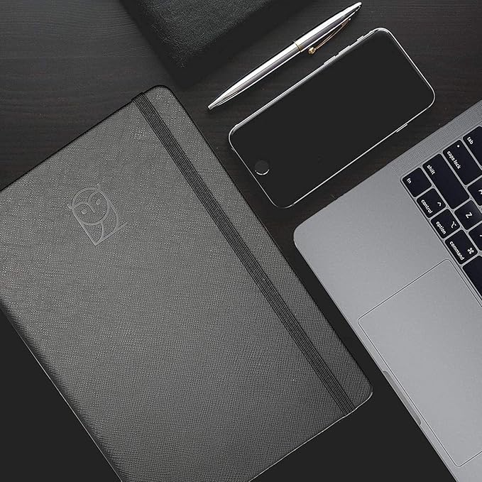 Undated Daily Planner – 3-Month A5 Productivity Organizer with Full Page Per Day, Hourly Schedule, Goal Setting, Habit Tracker, Weekly & Monthly Pages – Hardcover Time Management Notebook (Black)