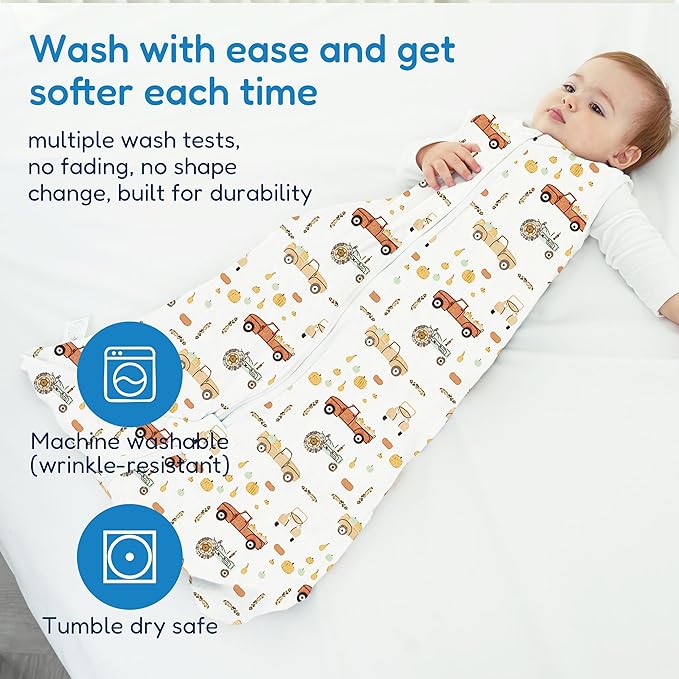 TotAha Sleep Sack 0-6 months 0.5 TOG, Lightweight Summer Transition Sleeping Bag for Babies Boy Girl, Infant Baby Wearable Blanket 3-Pack, 0.5 TOG