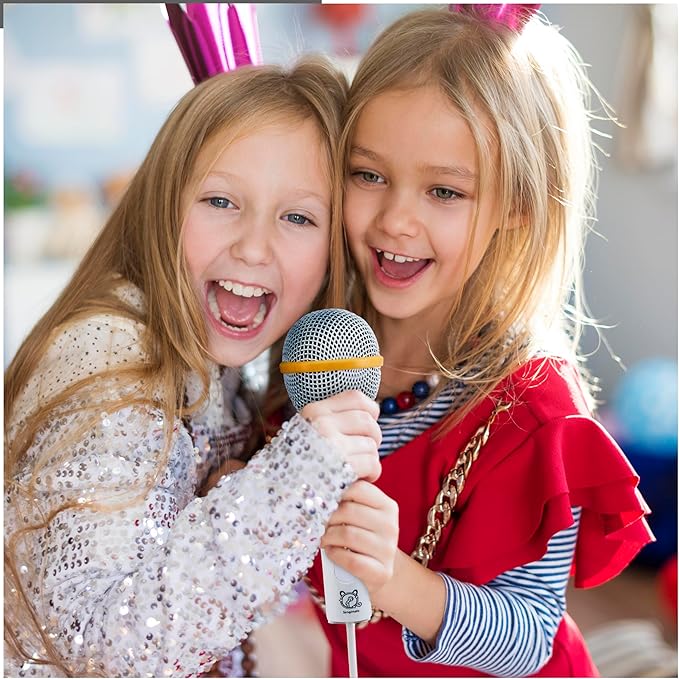 Singimals Kids Karaoke Speaker with Microphone - Unleash Your Child's Inner Superstar, Bluetooth v5.1, 12H Playtime, 5W Speaker, Multicolor LED Lighting, Elliot The Elephant