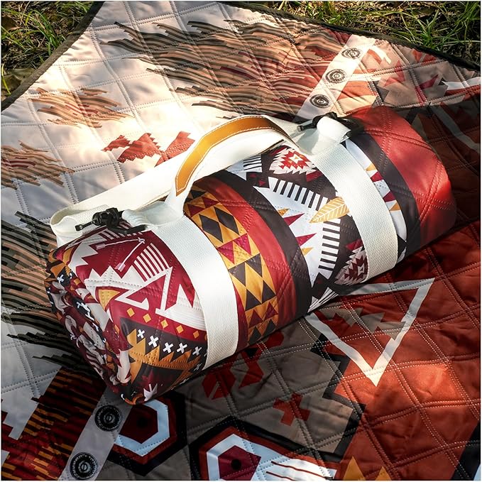 Genovega Waterproof Picnic Blanket Outdoor Camping Beach Mat Extra Large Foldable Car Essential Roadtrip Gadget Rv Accessories Glamping Tent Gear Must Haves Hiking Stuff Backpacking Necessities Gift