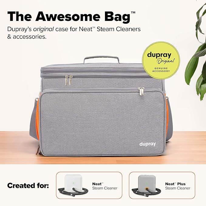 Dupray Neat Steam Cleaner with 18-Piece Kit – (Neat with the Awesome Bag) Powerful, chemical-free cleaning for floors, cars, tiles, grout, and more. *Kills 99.9% of Bacteria and Viruses
