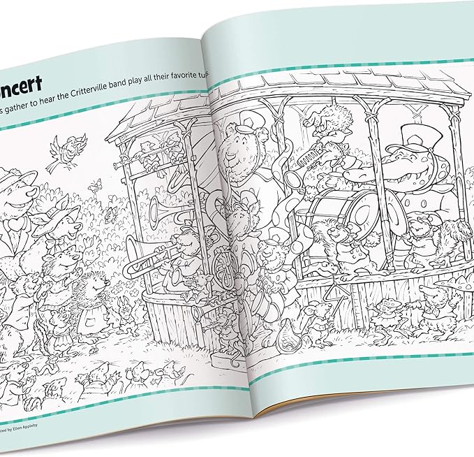 Highlights Hidden Pictures Sticker Fun for Kids Ages 3-6, 4-Pack, 64 Pages of Seek and Find Sticker Activities, Books Double as Coloring Books, 480+ Stickers, Volume 1