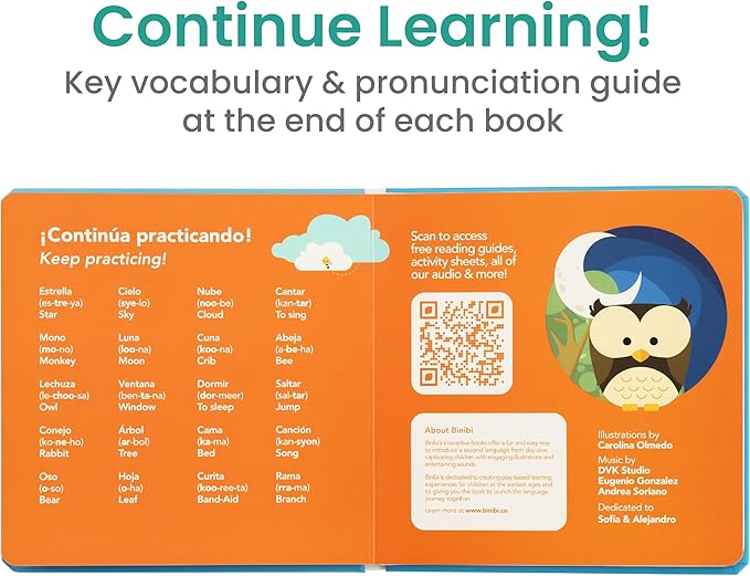 Binibi Spanish Musical Book for Toddlers 1-3 Estrellita ¿Dónde Estás? & Other Nursery Rhymes | Spanish Learning for Kids | Bilingual Children's Sound Book | Libro en español para bebés