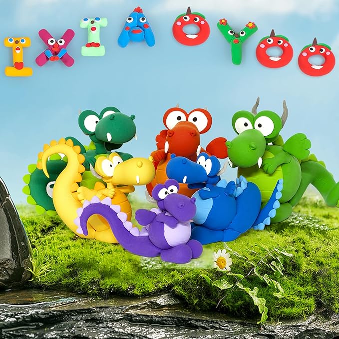 Air Dry Clay for Kids, 92 Colors Magic Modeling Clay, Children's DIY Model Kit, Ultra Light, Soft & Non-Sticky, Great Birthday&Christmas Gift for Age 3-12 Years Old Years Girls & Boys Kids