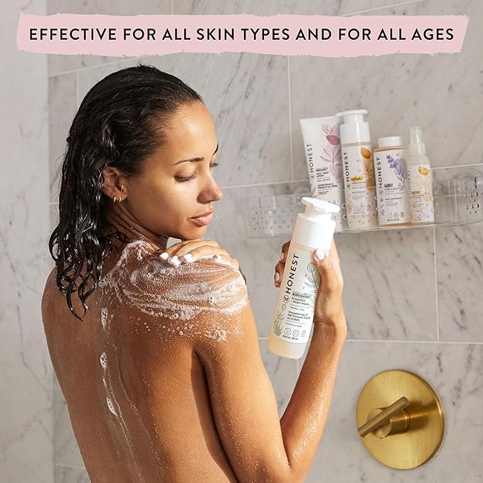 The Honest Company 2-in-1 Cleansing Shampoo + Body Wash and Face + Body Lotion Bundle | Gentle for Baby | Naturally Derived | Citrus Vanilla Refresh, 18.5 fl oz