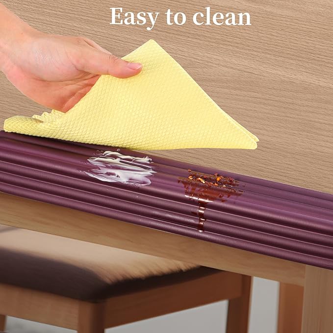 Corner Protector for Baby, Widen Edge Protector with Adhesive Backing, Baby Proofing Edge Corner Protectors Self Adhesive Furniture Corner Guard Bumper for Table, Desk, Fireplace (Brown, 16.4ft)