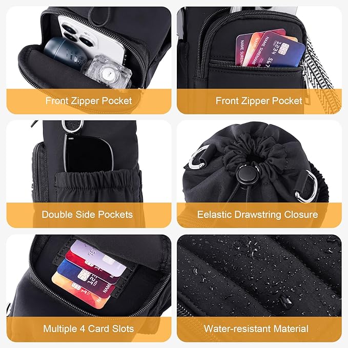 Water Bottle Bag 40 oz Crossbody Holder for Walking Hiking Insulated Carrier Purse with Adjustable Strap