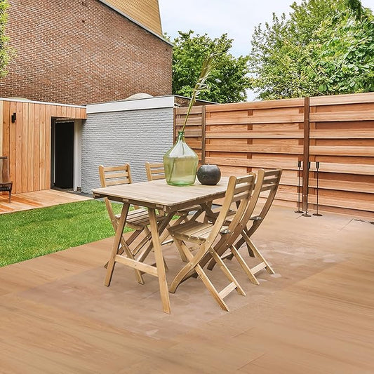 Clear Area Mat for Hard Floors, 3'X5' No Slip Vinyl Chair Rug for Under Dining Table, Pebble Patterned Waterproof Rug Protector Floor Mat for High Traffic Areas, Pet Litter Mat