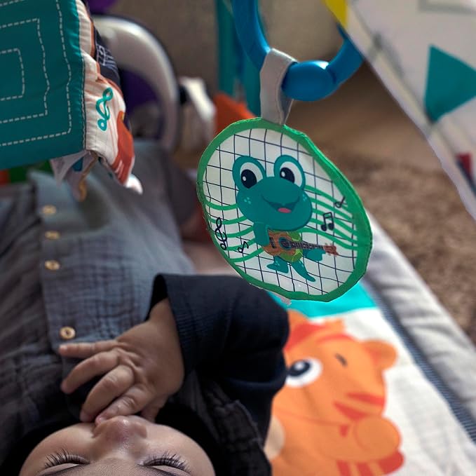 Baby Einstein 4-in-1 Kickin' Tunes Music and Language Play Gym and Piano Tummy Time Activity Mat