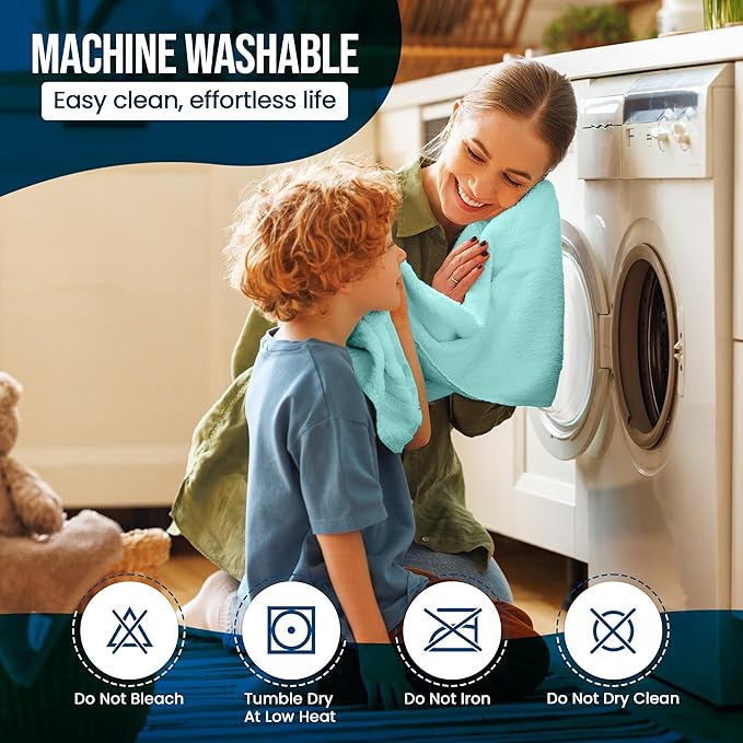 Utopia Bedding Waterproof Mattress Protector Full Size, Premium Terry Mattress Cover 200 GSM, Breathable, Fitted Style with Stretchable Pockets (Spa Blue)