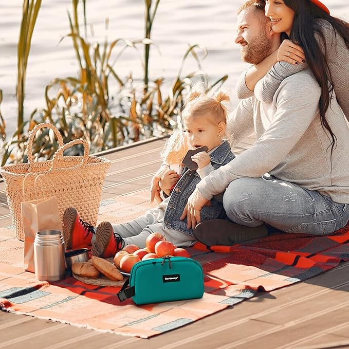 Cerbonny Small Cooler Bag Freezable Lunch Bag for Work School Travel, Leak-proof, Insulated, Waterproof, Portable, 3.5L, Iron Blue-2