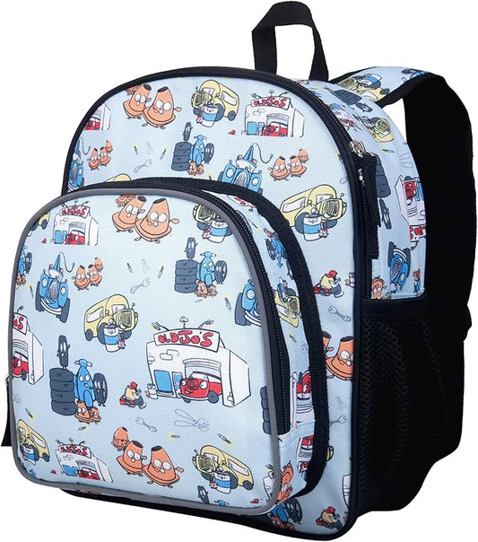 Wildkin JumpOff Jo 12-inch Kids Backpack – Lightweight, Durable Toddler Bag - Jo's Garage