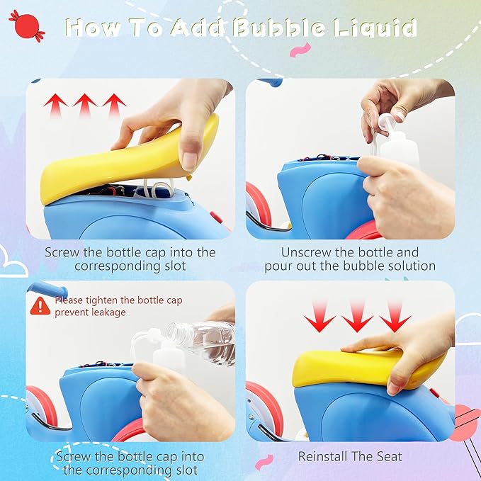 6V Electric Baby Balance Bike for 1 Year Old Boys Girls Ride on Toys 12-48 Months Toddler Balance Bike, 4 Wheels Kids First Bike with Remote Control First Birthday Gifts- Blue&Red