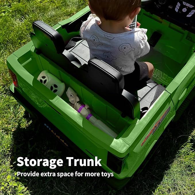 24V 10Ah Ride on Toy for Big Kids, 4WD 2 Seater Electric SUV Kids Car to Drive w/Remote Control, 4x200W Motors - Army Green