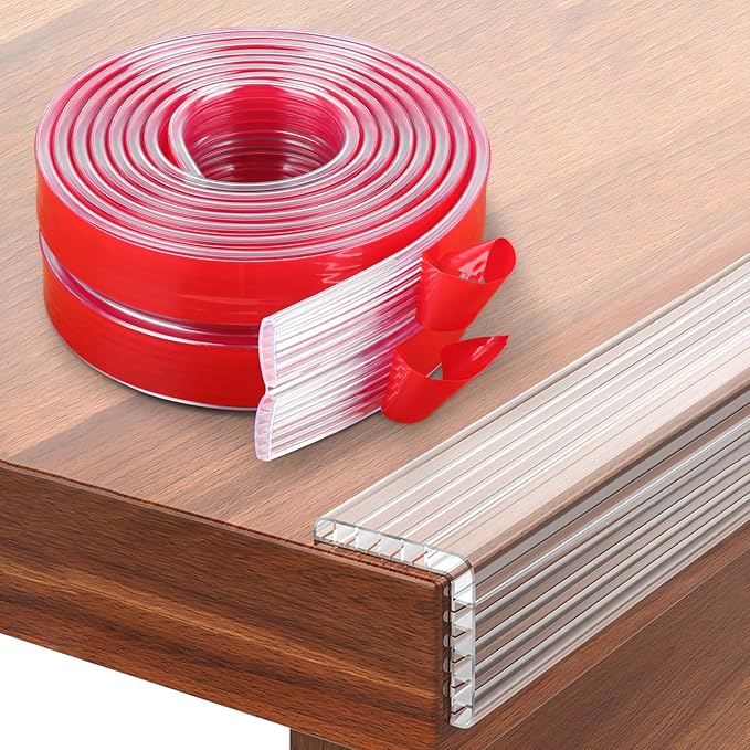 HOMREALM Baby Proofing 7.05ft Long (1.97" Wide) Corner Protector Baby Corner Guards Furniture Corner & Edge Safety Bumpers Clear Baby Proofing Bumper Cushion for Table Furniture Sharp Corners