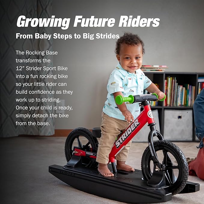 Strider 12” - Helps Teach Baby How to Ride a Balance Bicycle - for Kids 6 Months to 4 Years - Easy Assembly & Adjustments