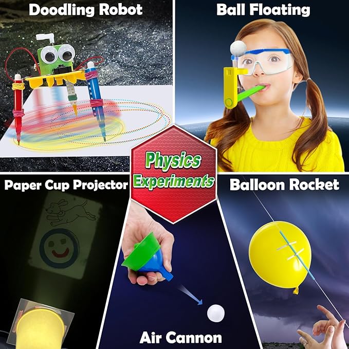 UNGLINGA 150 Experiments Science Kits for Kids, S.T.E.M Educational Project Toys for Boys Girls Birthday Gifts Ideas, Volcano, Chemistry Lab Tools Scientist Set