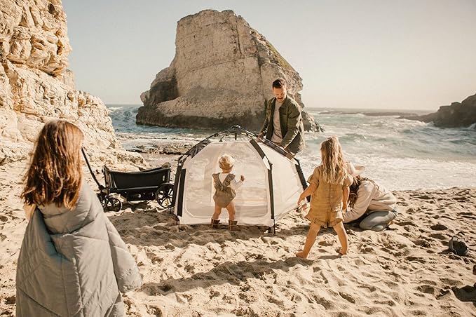 Veer Basecamp | JPMA Certified Portable Pop Up Play Yard/Play Pen for Babies, Toddlers and Kids | Indoor and Outdoor Use | Shade Canopy | Keeps Bugs Out | Playard Safety Certified