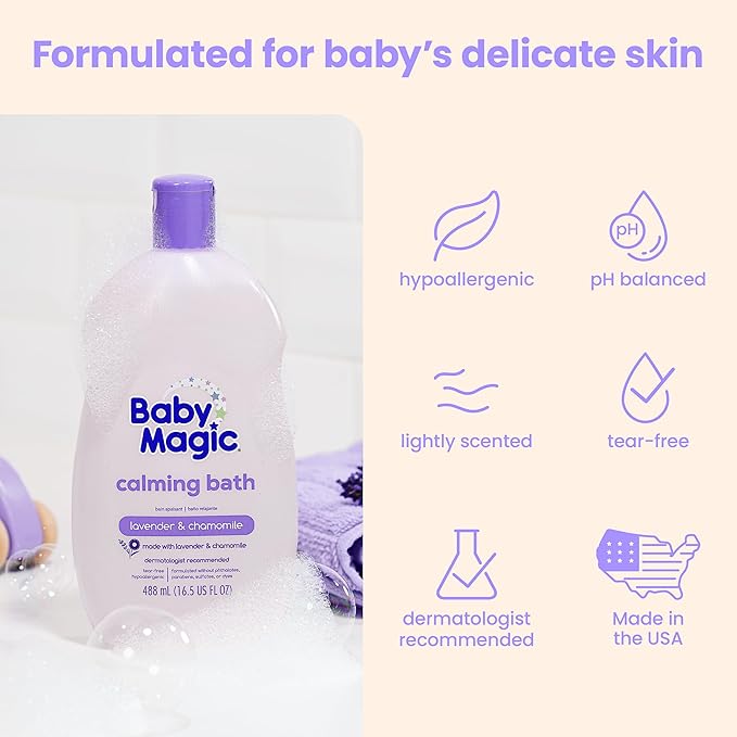 Baby Magic Calming Baby Bath, 16.5 Fl Oz