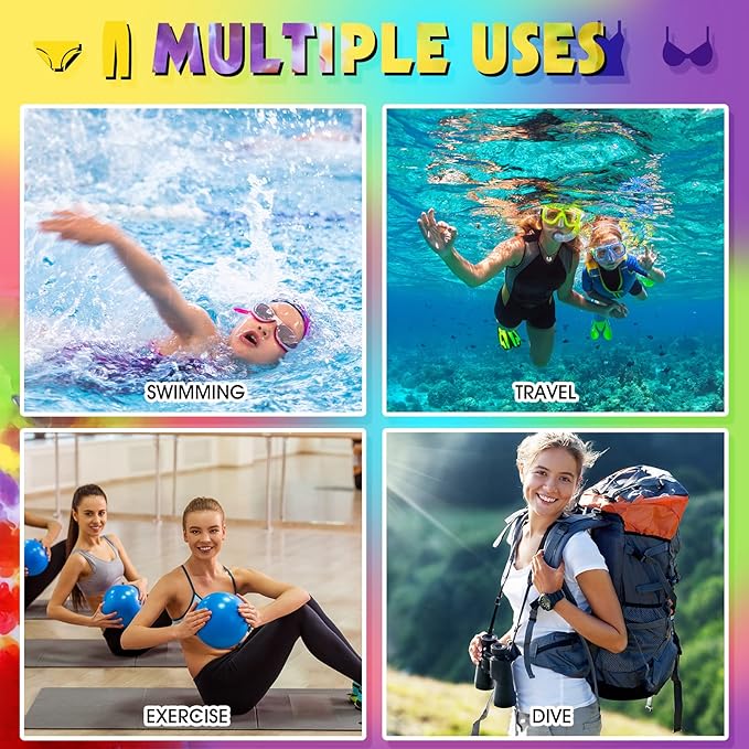 Shappy 2 Pcs Large Travel Laundry Bag Washable Waterproof Wet Dry Large Dirty Clothes Bag Bathing Workout(Tie Dye Style)