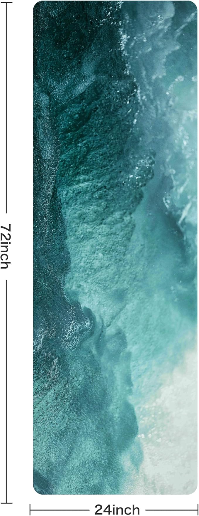 Non Slip Yoga Mat TPE Workout Mat for Men Women, Thick Workout Mat with Carrying Strap, Fitness Mats for Exercise, Yoga, Fitness, Pilates, Floor Workouts (72" x 24" x 6mm)