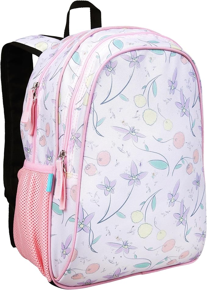 Wildkin JumpOff Jo 15-inch Kids Backpack – Durable, Adjustable, Ideal for School - Fairy Blossom