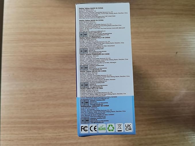 Wishouse Walkie Talkies for Kids Rechargeable Long Range, Xmas Birthday Gift for Boys Girls 4 5 6 7 8 9 10 Year Old, Hiking Camping Gear Games Toys Ideas with Flashlight, VOX, Easy to Use, 4 Pack