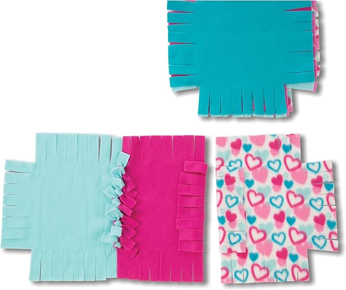 Melissa & Doug Fleece Quilt No-Sew Craft Kit, Multi