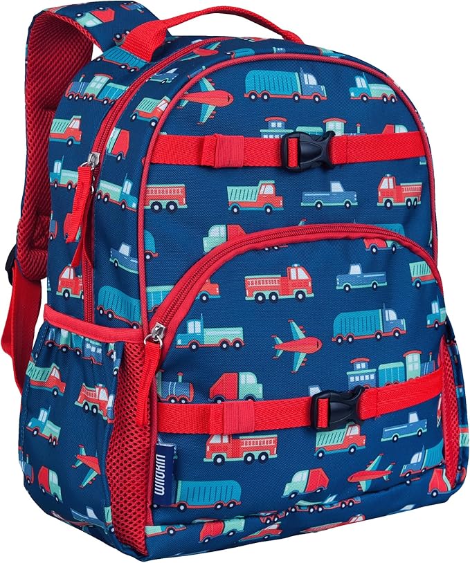 Wildkin ECO rPET 15-inch Kids Backpack – Sustainable, Padded, Adjustable – Transportation