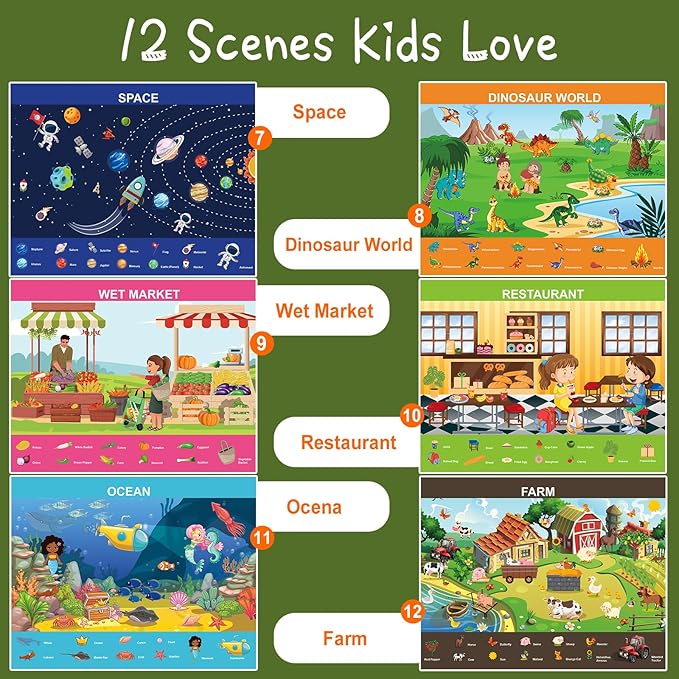 Search and Find Books for Kids 3-5,Toddler Preschool Larning Activities Educational Toys for 3 4 5 6 Year Old Boys Girls, Travel Game for Road Trip Car Airplane, Easter Basket Stuffers Gifts for Kids