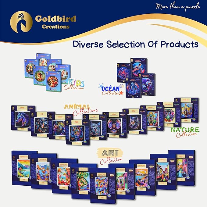 Magnetic Wooden Jigsaw Puzzles with Frame for Adults - Wooden Puzzle Wall Art - Landscape Lazer Wood Cut Puzzles - Rompecabezas para Adultos - Christmas & Birthday Gift (Colorful Tiger)