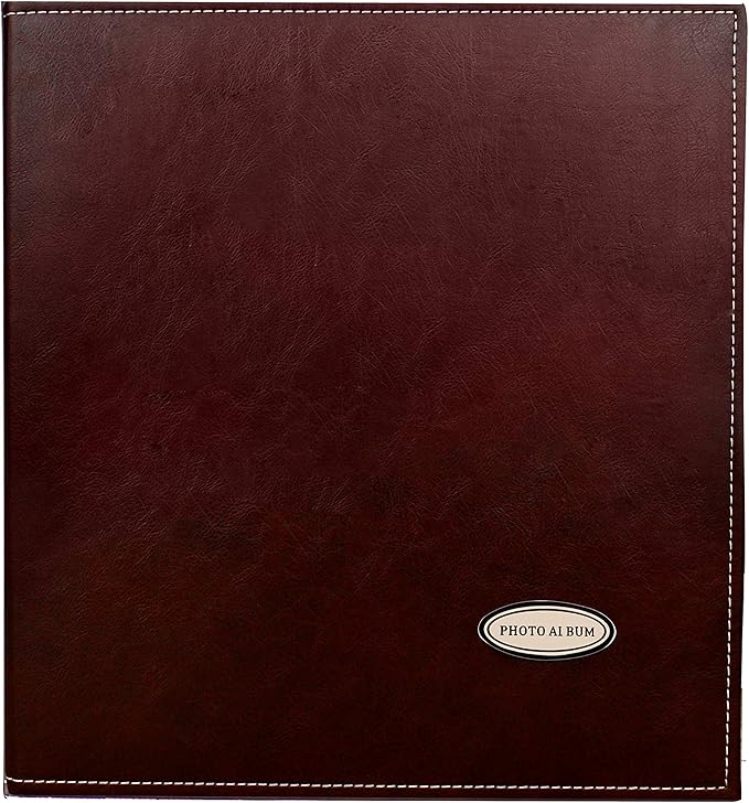 Self-Adhesive Photo Album, Dust-free, glue free and waterproof Scrapbook Album, Family album, Leather Cover, Hand Made DIY Albums Holds 3x5, 4x6, 5x7, 6x8,8x10 photos