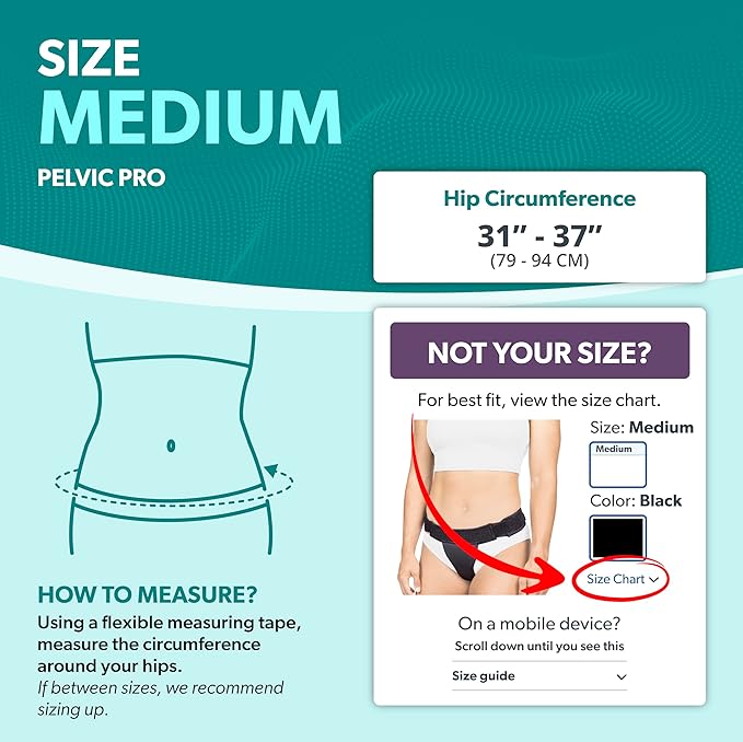 BraceAbility The Pelvic Pro Patented Prolapse Uterus Support Belt Girdle for Women’s Prolapsed for Dropped Bladder, Vulvar Varicosities, Postpartum Recovery, Symphysis Pubis Dysfunction Pain (M)