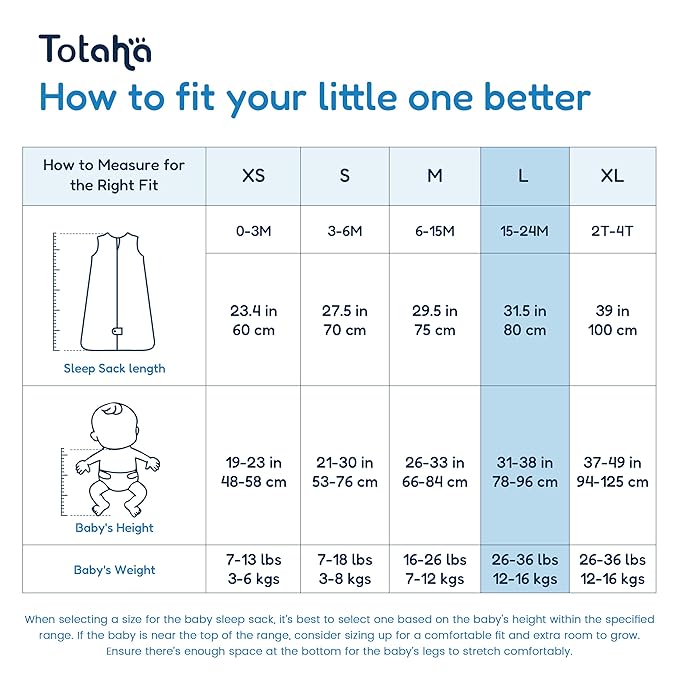 TotAha Sleep Sack 12-18-24 Months 3 Pack, Buttery Soft, Safe Wearable Blanket Baby, Sleeping Bag for Baby with 2-way Zipper, 0.5 TOG