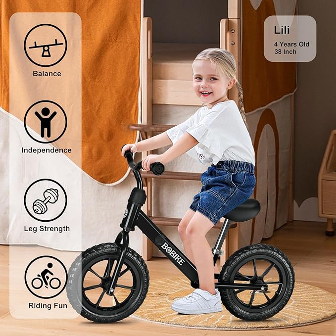 Toddler Balance Bike Toys for 2 to 5 Year Old Girls Boys Adjustable Seat and Handlebar No-Pedal Training Bike Best Gifts for Kids