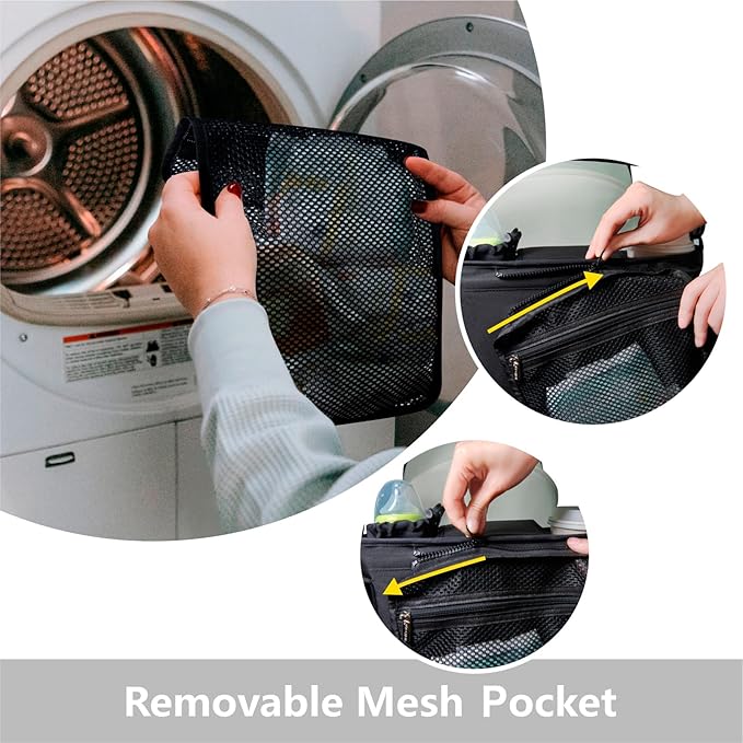 TOPDesign Universal Baby Stroller Organizer, Stroller Caddy with Detachable Mesh Bag & Heightened Insulated Cup Holders & Non-Slip Secure Hooks Accessories, Fits Most Strollers (Red)