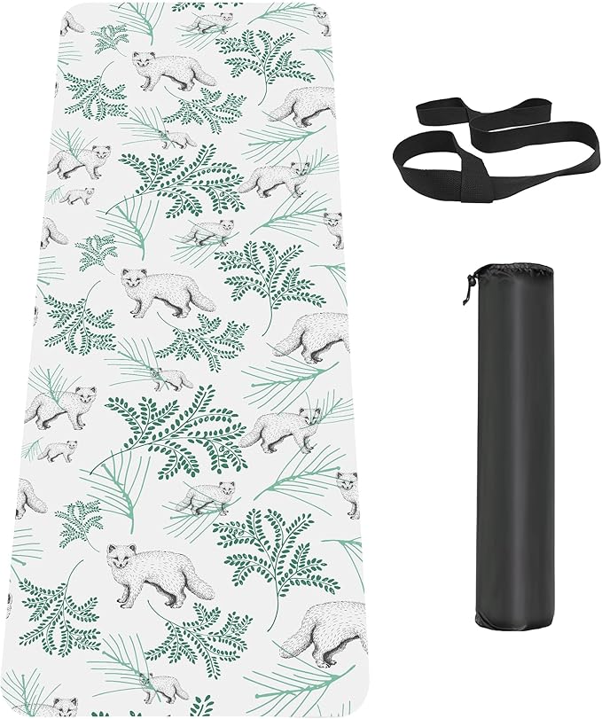 Non Slip Yoga Mat TPE Workout Mat for Men Women, Thick Workout Mat with Carrying Strap, Fitness Mats for Exercise, Yoga, Fitness, Pilates, Floor Workouts (72" x 24" x 6mm)