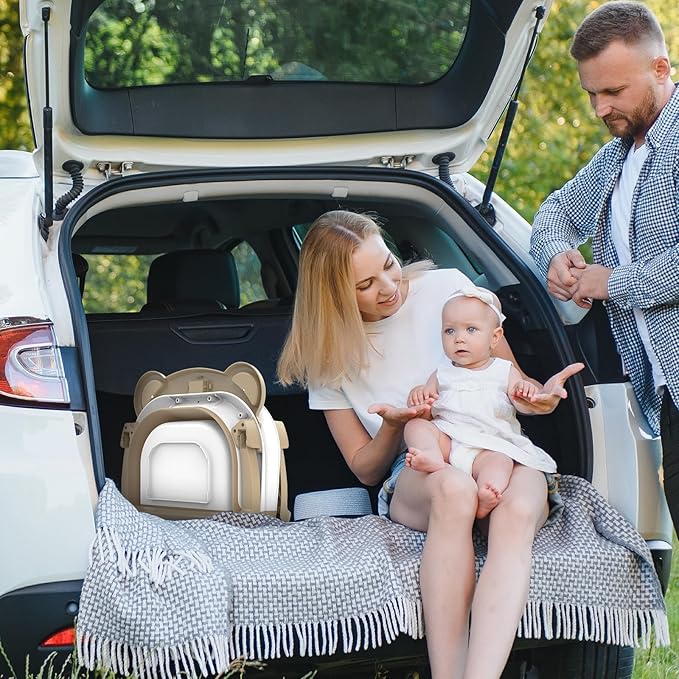 TPN Collapsible Baby Bathtub, Baby Bath Tub with Soft Cushion & Real-Time Thermometer, Baby Bathtub Infant to Toddler Tub (0-36 Months), Portable Newborn Travel Bath tub