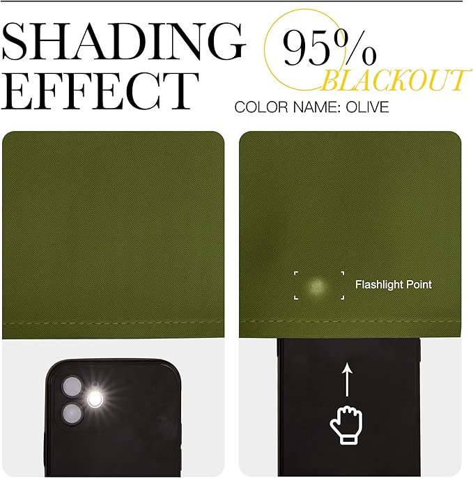 NICETOWN Blackout Curtains for Girls Room - Thermal Insulated Solid Grommet Room Darkening Curtains/Panels/Drape for Bedroom (Olive Green, 1 Pair, 52 by 72-Inch)