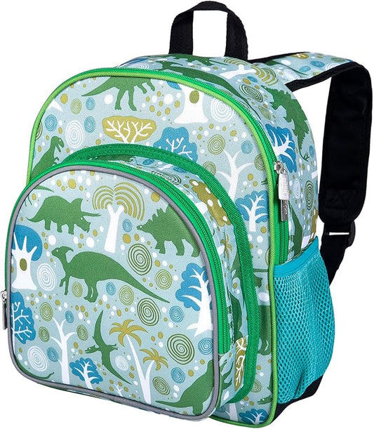Wildkin 12-inch Kids Backpack – Padded, Adjustable, Ideal for Daycare & Travel - Dinomite Dinosaurs
